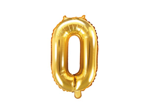 Ballon - Folie - 0 - Guld - 35 cm
