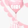Ballon - Folie - Its a Girl - Hjerte - Pink - Image 3