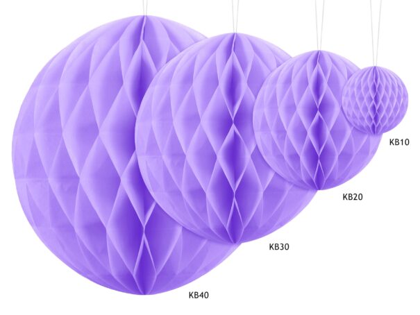 Honeycomb Ball - Lilla - 20 cm. - Image 2