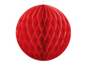 Honeycomb Ball - Rød - 30 cm.