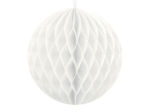 Honeycomb Ball - Hvid - 10 cm.