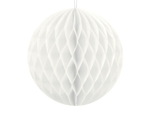 Honeycomb Ball - Hvid - 10 cm.