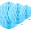 Honeycomb Ball - Himmelblå - 30 cm. - Image 2