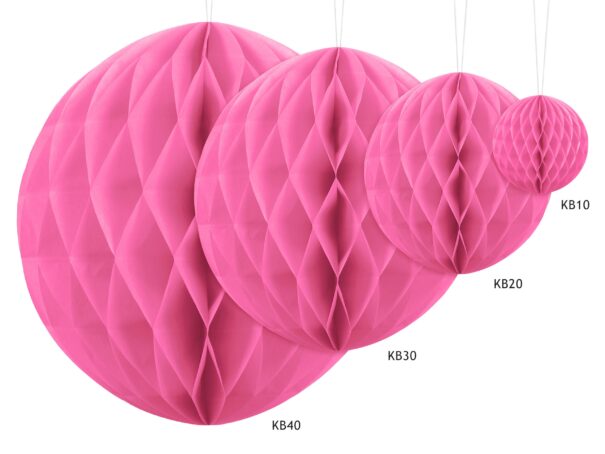 Honeycomb Ball - Pink - 10 cm. - Image 2