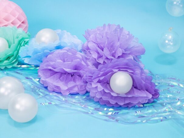 Pompom - Lys lilla - 25 cm. - Image 3