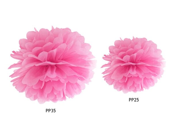 Pompom - Pink - 25 cm. - Image 2