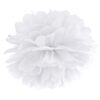 Pompom - Hvid - 25 cm.