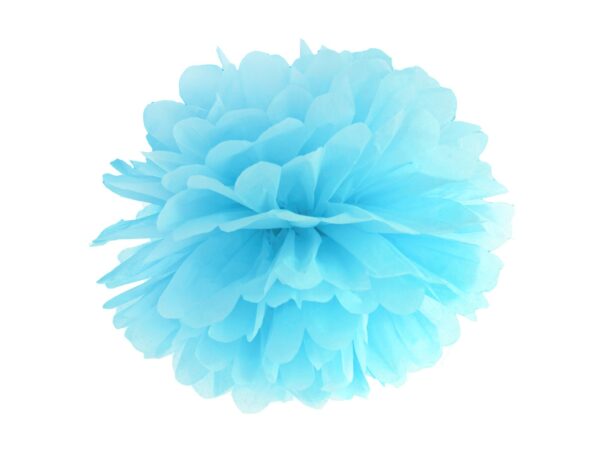 Pompom - Himmelblå - 25 cm.