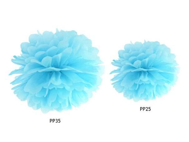 Pompom - Himmelblå - 25 cm. - Image 2