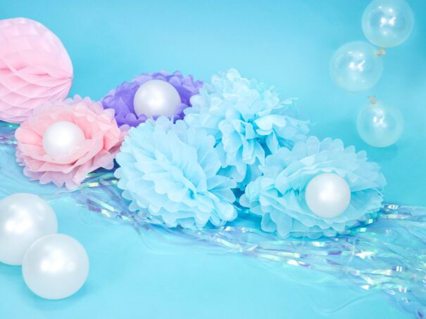 Pompom - Himmelblå - 25 cm. - Image 3