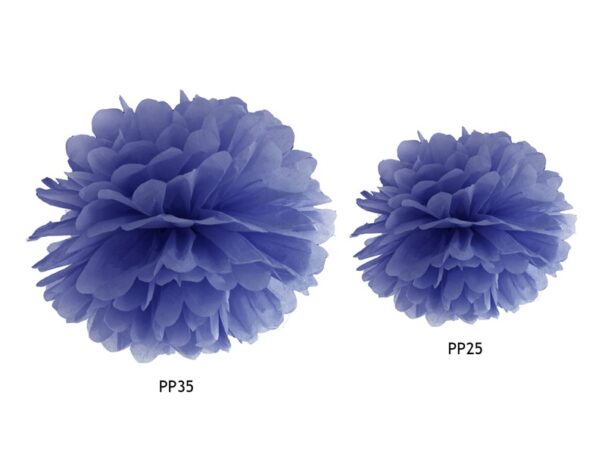 Pompom - Marineblå - 25 cm. - Image 2