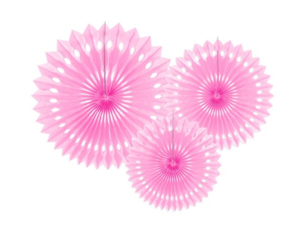 Vifter - Lys Pink - 20-25-30 cm. 3 stk.