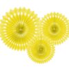 Vifter - Gul- 20-25-30 cm. 3 stk.