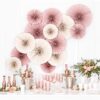 Servietter - Rosa/Pink med Guld Prikker - Image 6