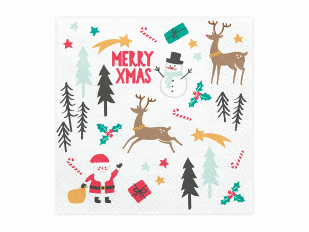 Servietter - Merry Xmas - 20 Stk. - Image 2