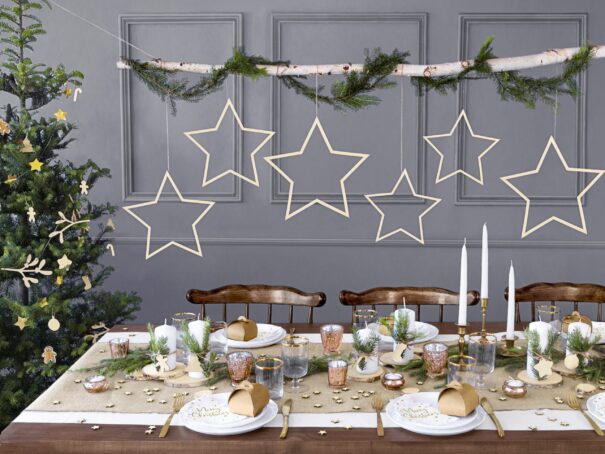 Servietter - Juletræ - Merry Christmas - Hvid/Guld - 20 Stk. - Image 4