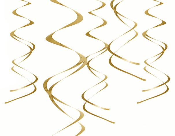 Hvirvler - Guld - 5 Stk.