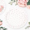Tallerkner - Hvid/Rosa - 6 Stk. - Image 4