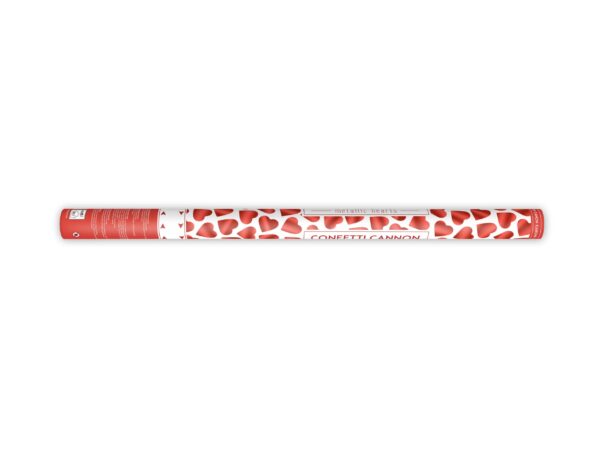 Konfettirør - Røde Hjerter - 80 cm. - Image 2