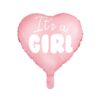 Ballon - Folie - Its a Girl - Hjerte - Pink - Image 2