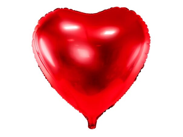 Ballon - Folie - Hjerte - Rød - Image 2