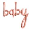 Ballon - Folie - baby - Rosa/Guld - Image 2