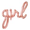 Ballon - Folie - Girl - Rosa/Guld - Image 2