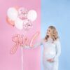 Ballon - Folie - Girl - Rosa/Guld - Image 5