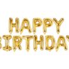 Ballon - Folie - Happy Birthday - Guld - Image 2