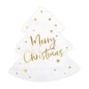 Servietter - Juletræ - Merry Christmas - Hvid/Guld - 20 Stk. - Image 2