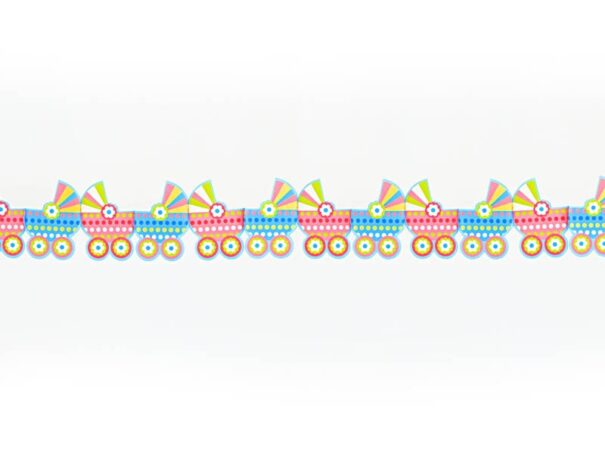 Banner - Barnevogn - Pink/Blå - Image 3