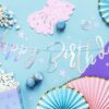 Banner - Happy Birthday - Narhval Iriserende