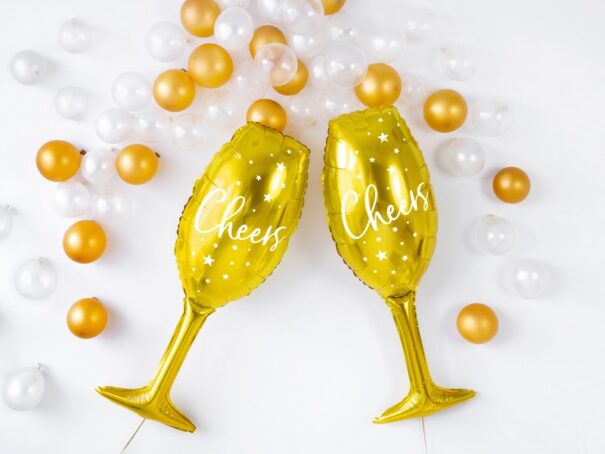 Ballon - Folie - Glas - Guld