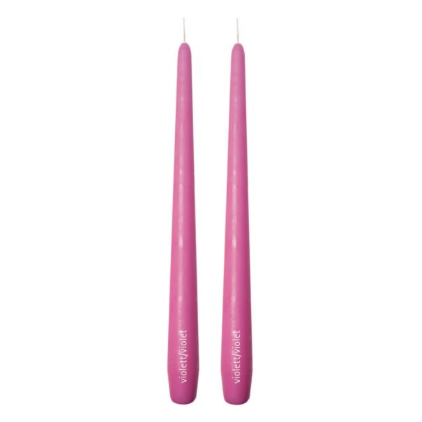 Hånddyppede lys - Cerise Pink - 2 stk