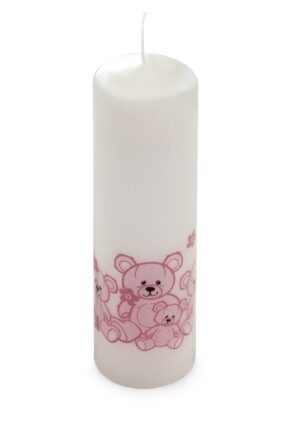 Bloklys - Bamse Pink - 5 x 12 cm