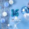 Ballon - Folie - 6 - Blå - Image 2