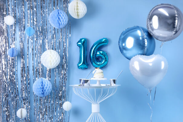 Ballon - Folie - 6 - Blå - Image 2
