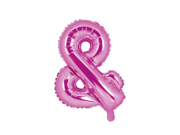 Ballon - Folie - Pink "&"