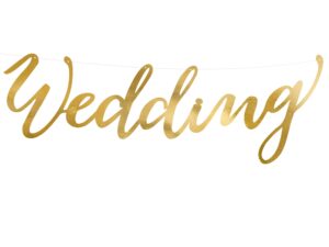 Banner - Wedding - Guld