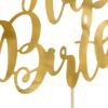 Kage Pynt - Happy Birthday - Guld - Image 3