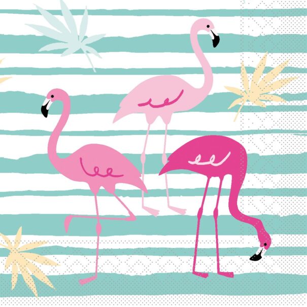 Servietter - Flamingo - 33 x 33
