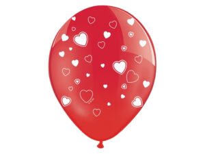 Ballon - Hjerter - Rød - 1 Stk.