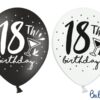 Balloner - 18 år - Sort/Hvid - 6 Stk. - Image 2