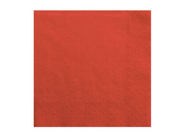 Servietter - Rød - 33 x 33