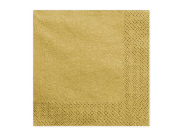 Servietter - Guld - 33 x 33