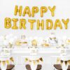 Servietter - Hvid/guld - Happy Birthday - Image 4