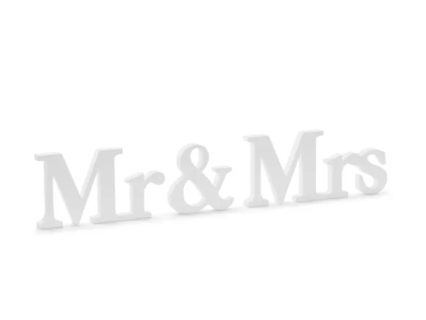 Inskription -  Mr & Mrs - Hvid - Image 2