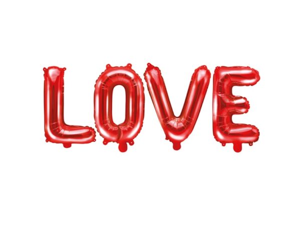 Folie Ballon - LOVE - Rød - Image 2
