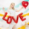 Folie Ballon - LOVE - Rød
