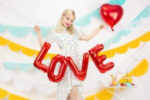 Folie Ballon - LOVE - Rød